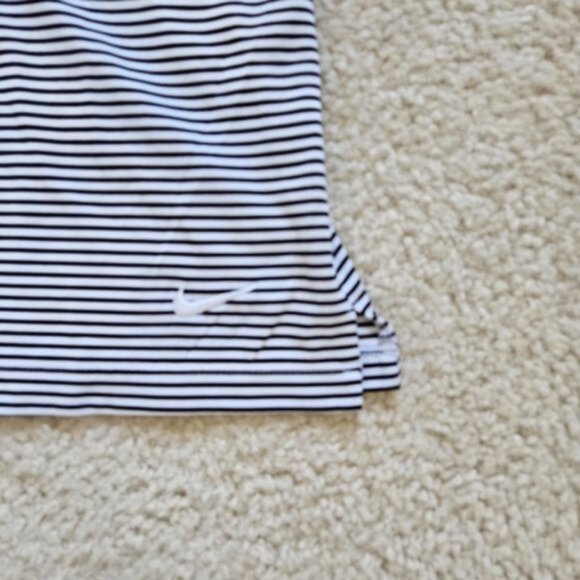 Nike Golf Black & White Striped Sleeveless Shirt - Picture 5 of 6